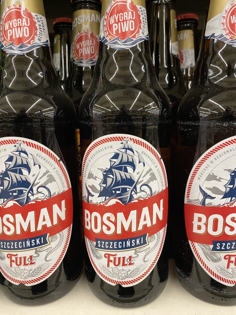 butelki piwa bosman