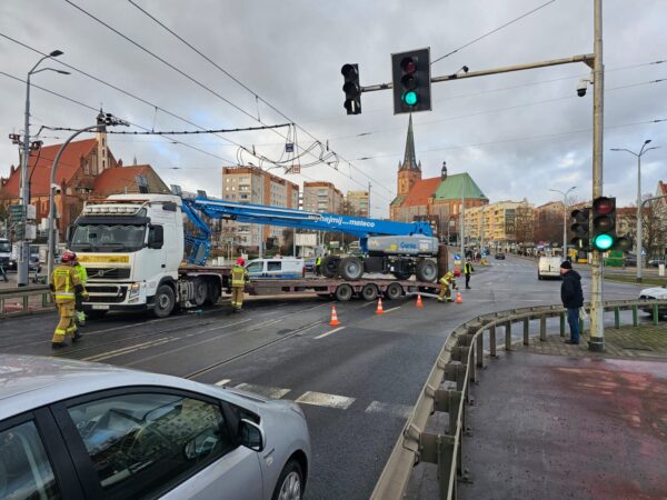 korek na trasie do centrum