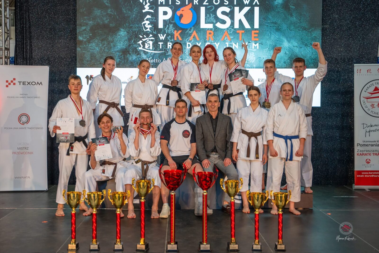 sukces karateków z uks pomerania. 15 medali na mistrzostwach polski