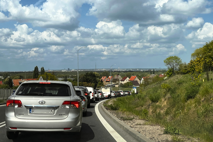 wypadek na a6. paraliż na prawobrzeżu szczecina