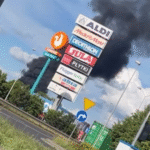 pożar zakładu wulkanizacyjnego przy ul. pomorskiej w szczecinie