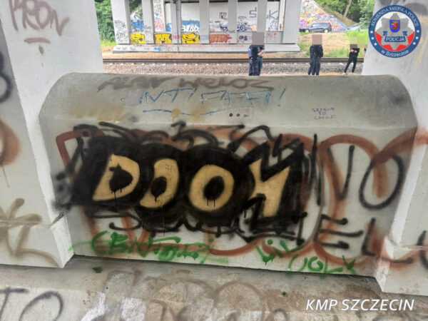 dwaj 13-latkowie przyłapani na malowaniu graffiti – sprawą zajmie się sąd rodzinny