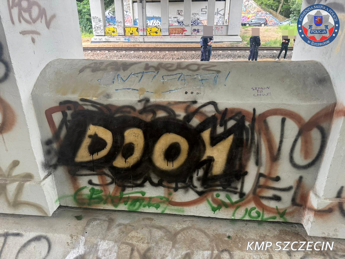 dwaj 13-latkowie przyłapani na malowaniu graffiti – sprawą zajmie się sąd rodzinny