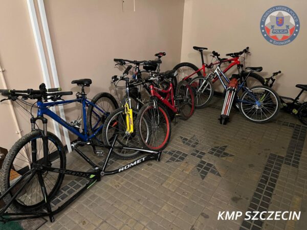 cyklista-złodziej zatrzymany! siedem rowerów odzyskanych