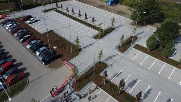 nowy parking przy pętli turkusowa już otwarty
