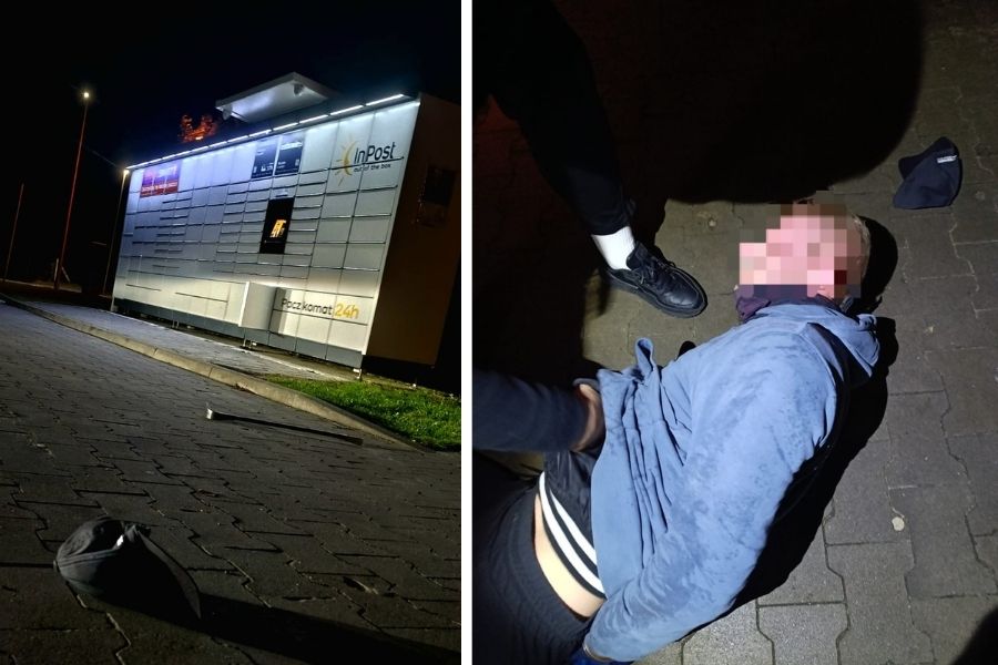 paczkomatu nie udało się okraść – włamywacze spakowani przez policję