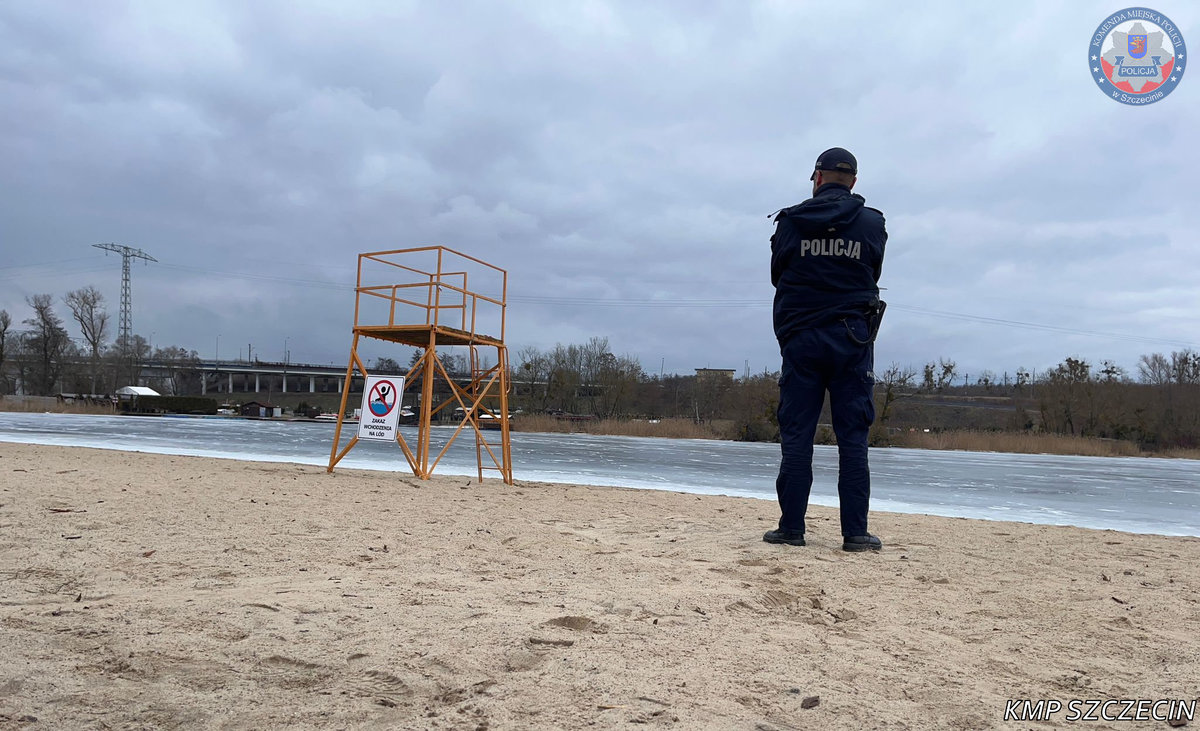 lód wygląda solidnie, ale to pułapka. policja ostrzega: jeden krok może skończyć się tragedią