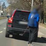 „skateboard za samochodem” na ulicy w szczecinie. nagranie z sieci wywołało reakcję policji