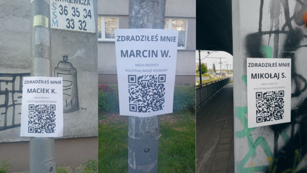 „zdradziłeś mnie, marcin w.”. tajemnicze plakaty sparaliżowały ciekawość szczecina
