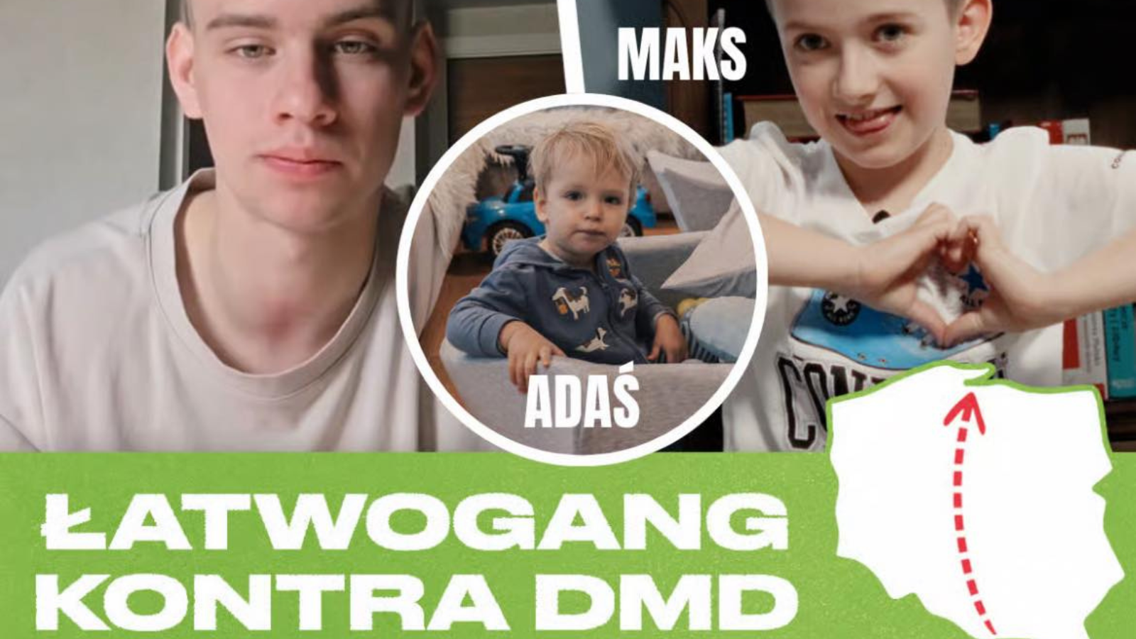 14,5 mln zł i koniec, którego nie było. łatwogang po zbiórce dla maksa jedzie dalej — teraz dla adasia